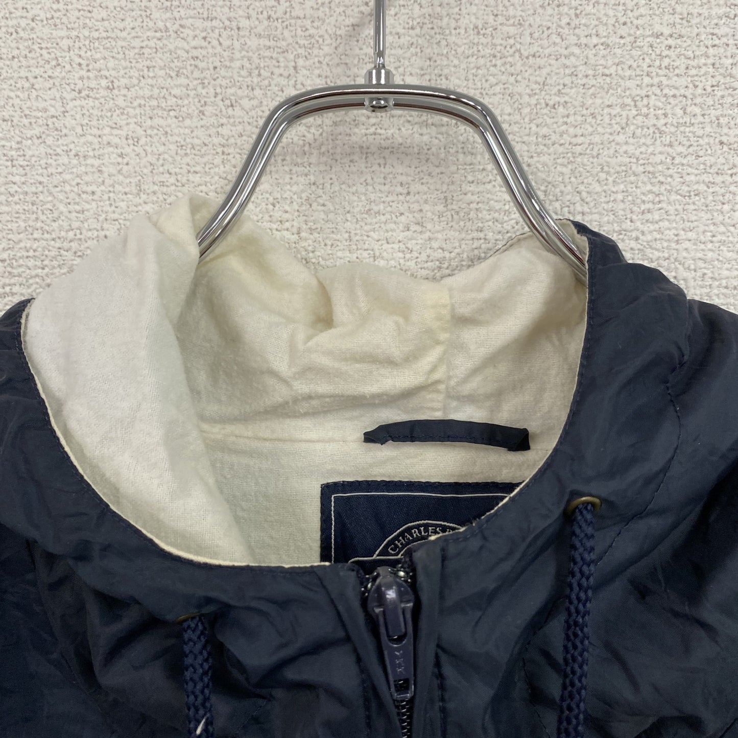～90s　CHARLES RIVER　アノラックパーカー　ヴィンテージ　紺　ネイビー　Sサイズ