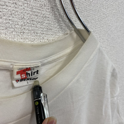 ～90s　DUNLOP　ダンロップ　HELLO KITTY　ハローキティ　半袖Tシャツ　シングルステッチ　ヴィンテージ　ホワイト　Lサイズ