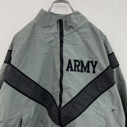 米軍　U.S.ARMY　トレーニングジャケット　ナイロンジャケット　ヴィンテージ　灰色　グレー　Sサイズ