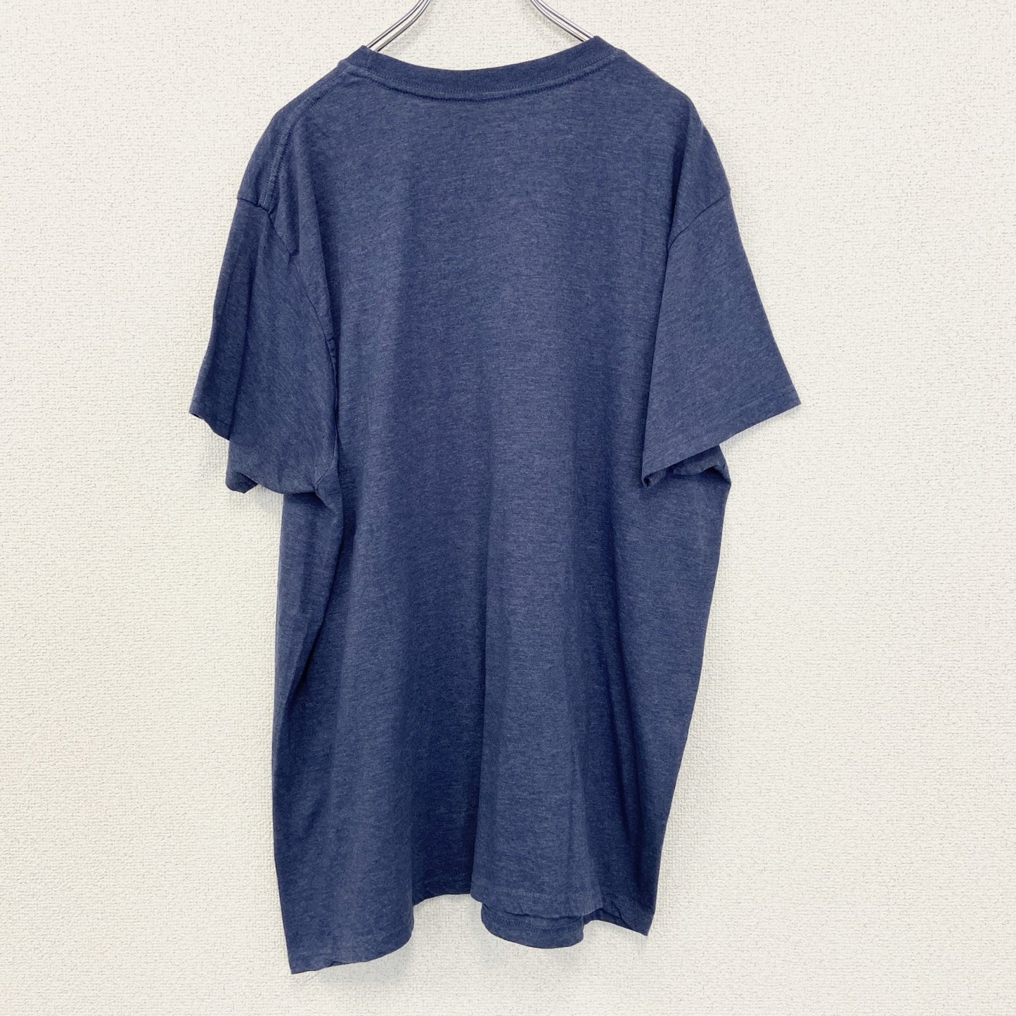 古着 used　NIRVANA ニルヴァーナ　半袖バンドTシャツ　ネイビー　紺　ロゴプリント　クーネック　レトロ　2XLサイズ
