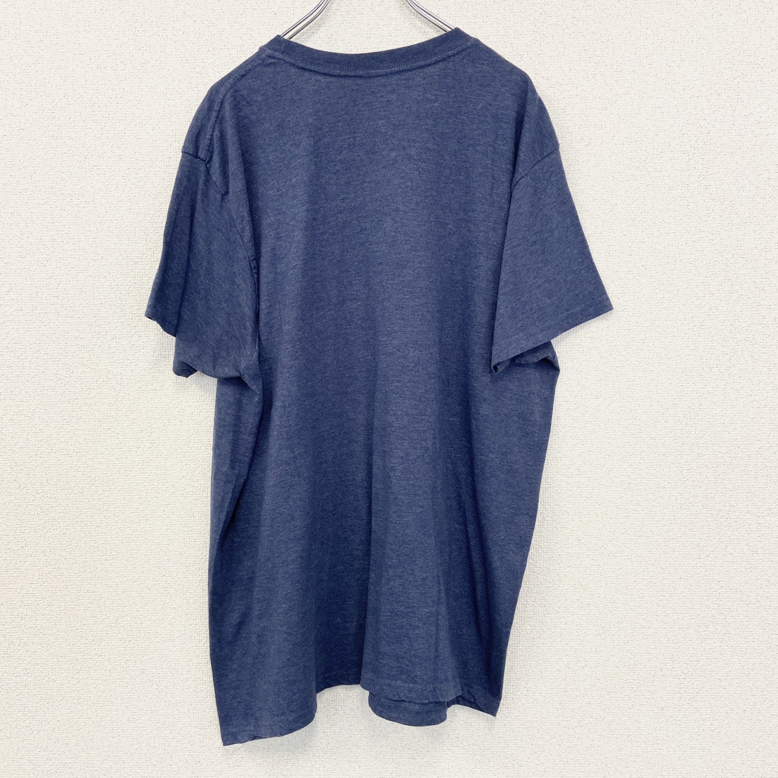 古着 used　NIRVANA ニルヴァーナ　半袖バンドTシャツ　ネイビー　紺　ロゴプリント　クーネック　レトロ　2XLサイズ