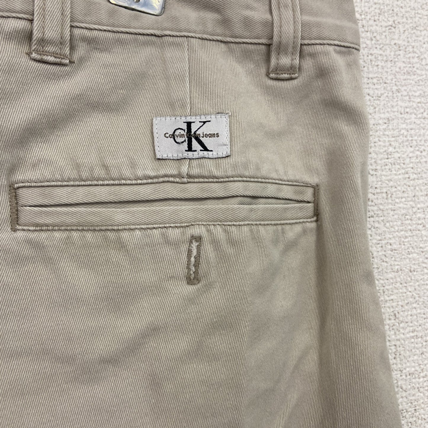 Carvin Klein　カルバンクライン　チノパンツ　ジップフライ　ベージュ　33サイズ