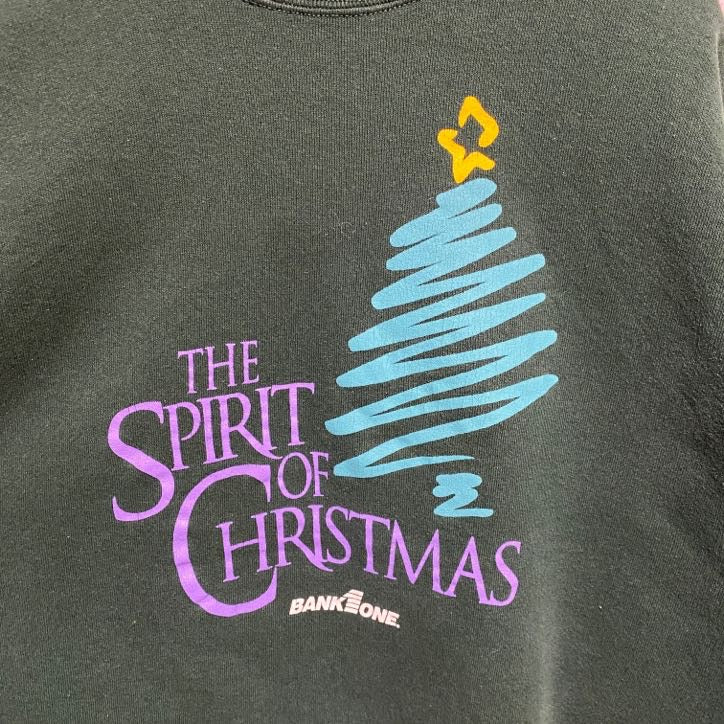 ～00s　FRUIT OF THE LOOM　フルーツオブザルーム　スウェット　クリスマス　グリーン　XLサイズ