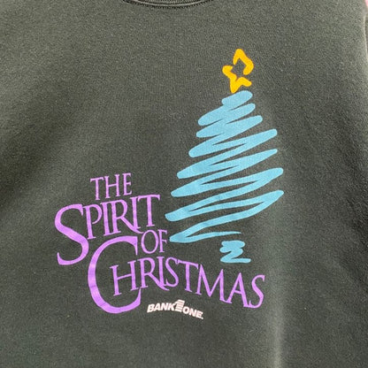 ～00s　FRUIT OF THE LOOM　フルーツオブザルーム　スウェット　クリスマス　グリーン　XLサイズ