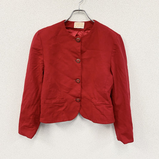 70s　PENDELTON　ペンドルトン　ウールノーカラージャケット　ヴィンテージ　赤　レッド　14サイズ