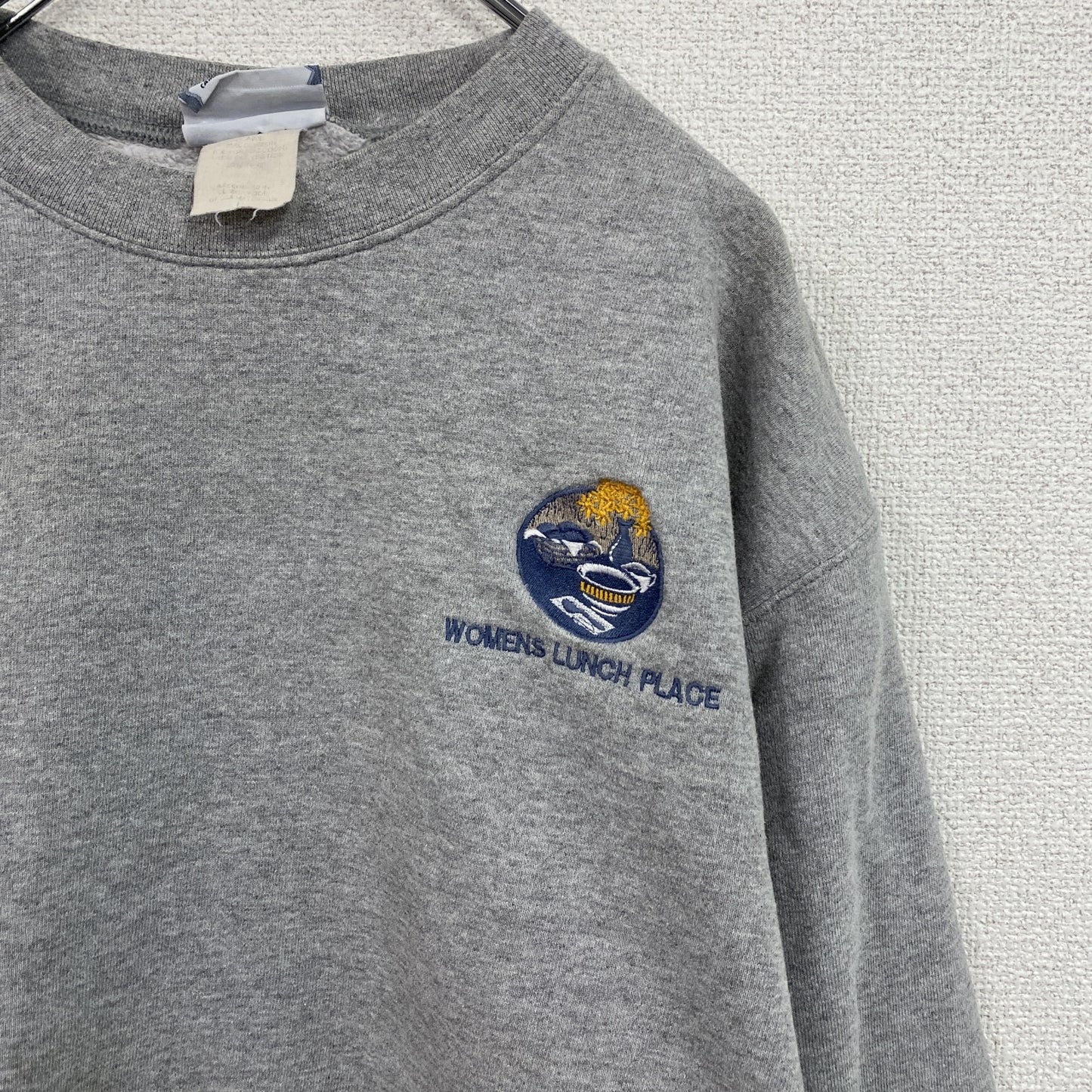 90s　Lee　リー　スウェット/トレーナー　刺繍ロゴ　ヴrィンテージ　霜降りグレー　Lサイズ