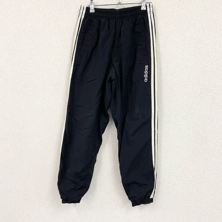 adidas　アディダス　トラックパンツ/ナイロンパンツ　黒　ブラック　M～Lサイズ
