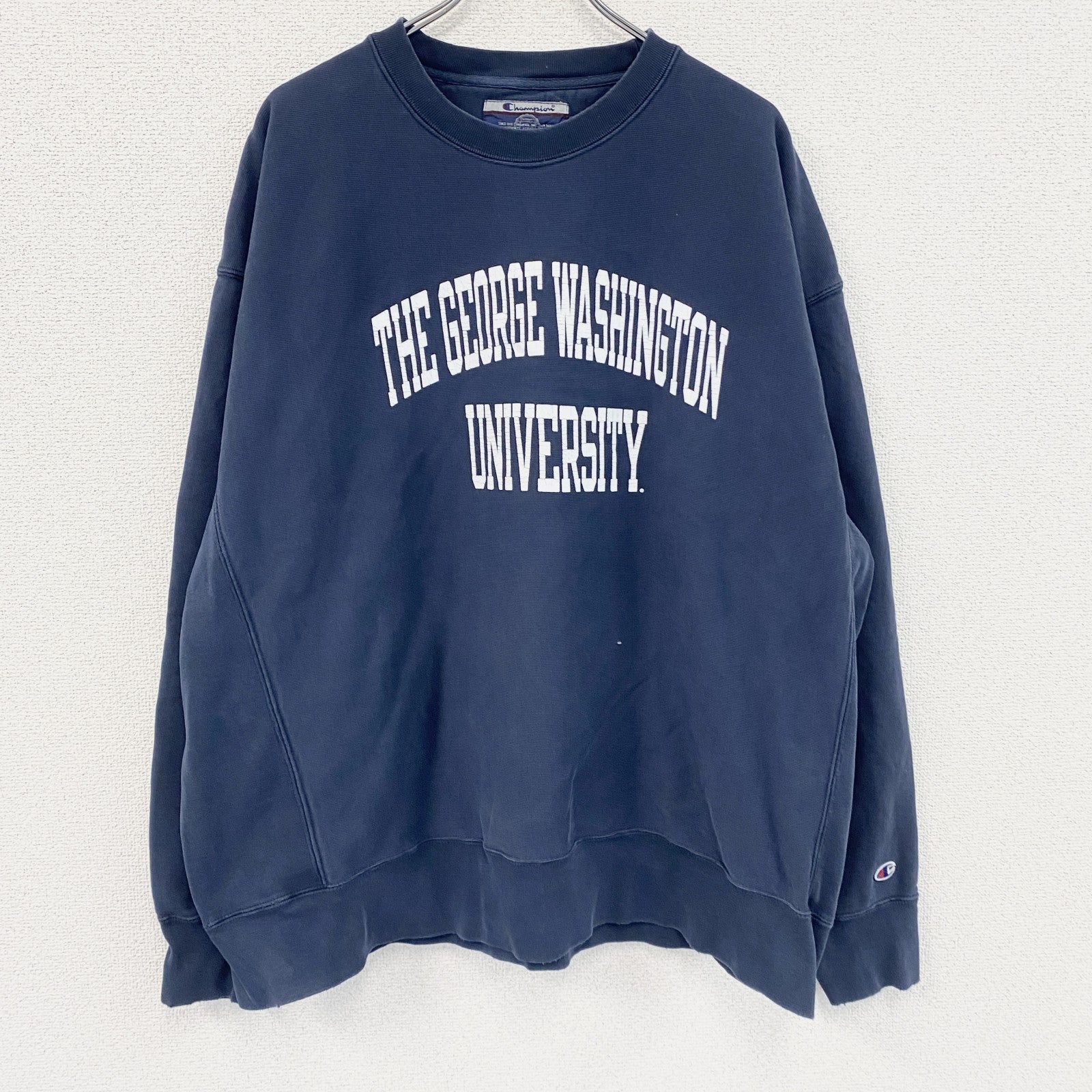 00s　Champion　チャンピオン　プレミアムリバースウィーブ　スウェット/トレーナー　紺　ネイビー　2XLサイズ