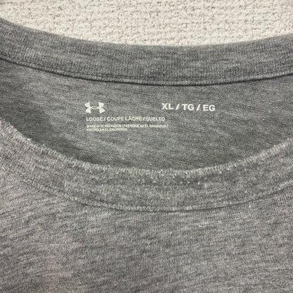 古着 used　UNDER ARMOUR　アンダーアーマー　半袖プリントTシャツ　シンシナティ・ベアキャッツ　グレー　XLサイズ