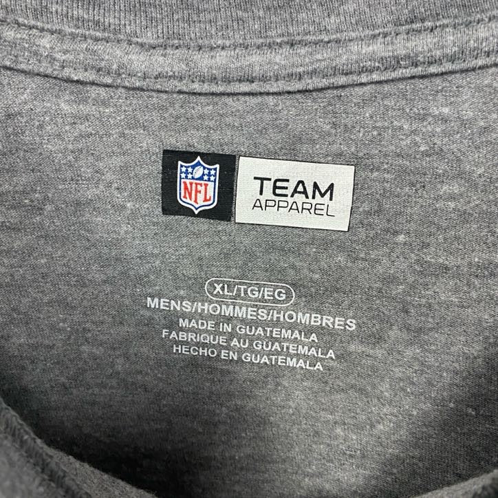 古着 used　NFL TEAM APPAREL　半袖プリントTシャツ　マイアミ・ドルフィンズ　フットボール　グレー　XLサイズ