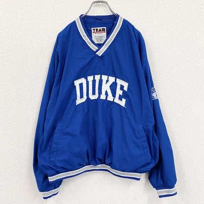 Team Edition Apparel　プルオーバージャケット　デカロゴ　青　ブルー　Lサイズ