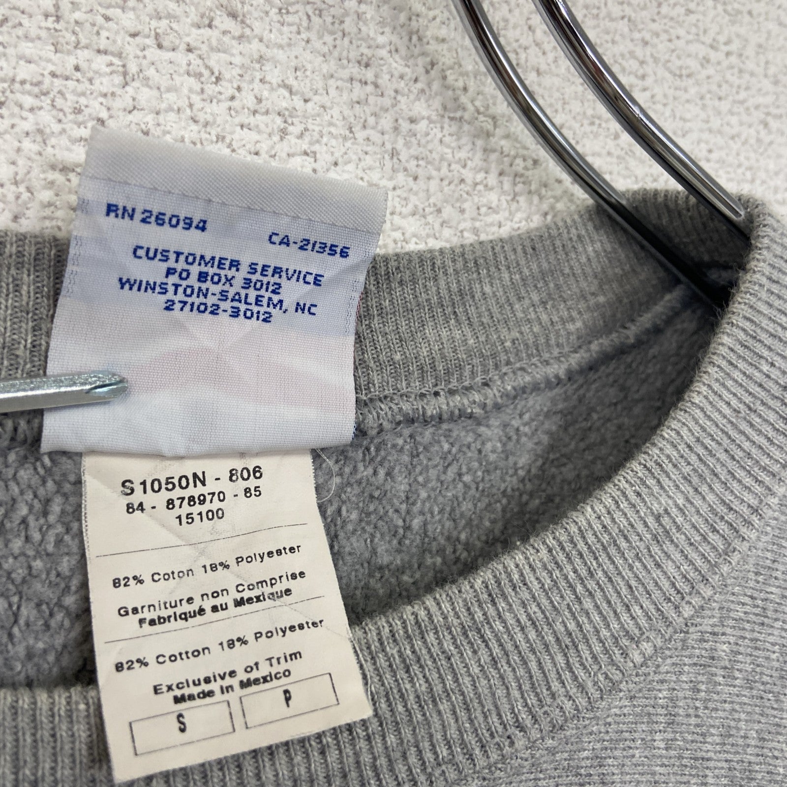 Champion　チャンピオン　リバースウィーブ　スウェット/トレーナー　灰色　グレー　Sサイズ