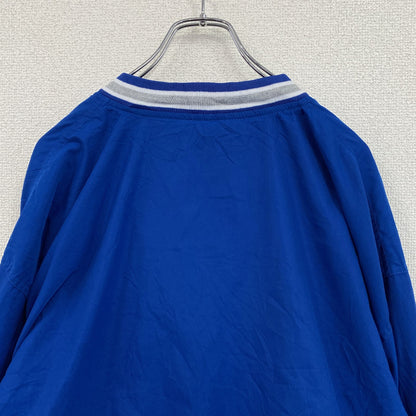 Team Edition Apparel　プルオーバージャケット　デカロゴ　青　ブルー　Lサイズ