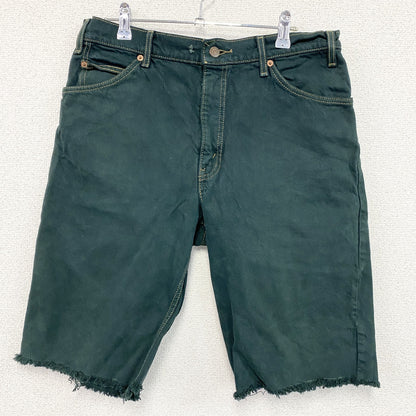 Levi's　リーバイス　505　ハーフデニムパンツ/ショートパンツ　ジップフライ　緑　グリーン　W33サイズ
