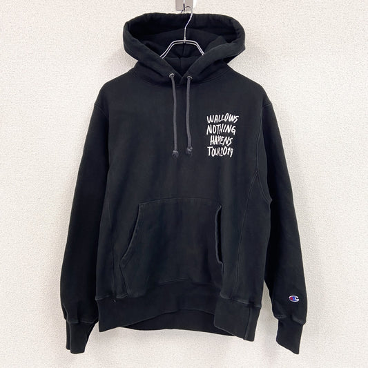 Champion　チャンピオン　リバースウィーブ　Wallows　スウェットパーカー/フーディー　黒　ブラック　XLサイズ