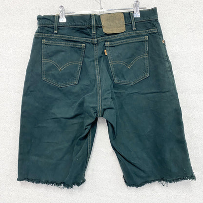 Levi's　リーバイス　505　ハーフデニムパンツ/ショートパンツ　ジップフライ　緑　グリーン　W33サイズ