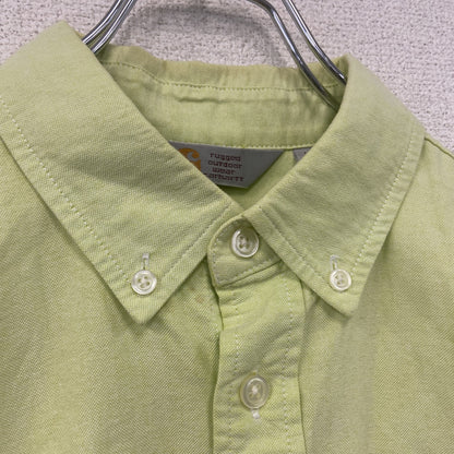 Carhartt　カーハート　長袖ボタンダウンシャツ　黄緑　ライムグリーン　Lサイズ