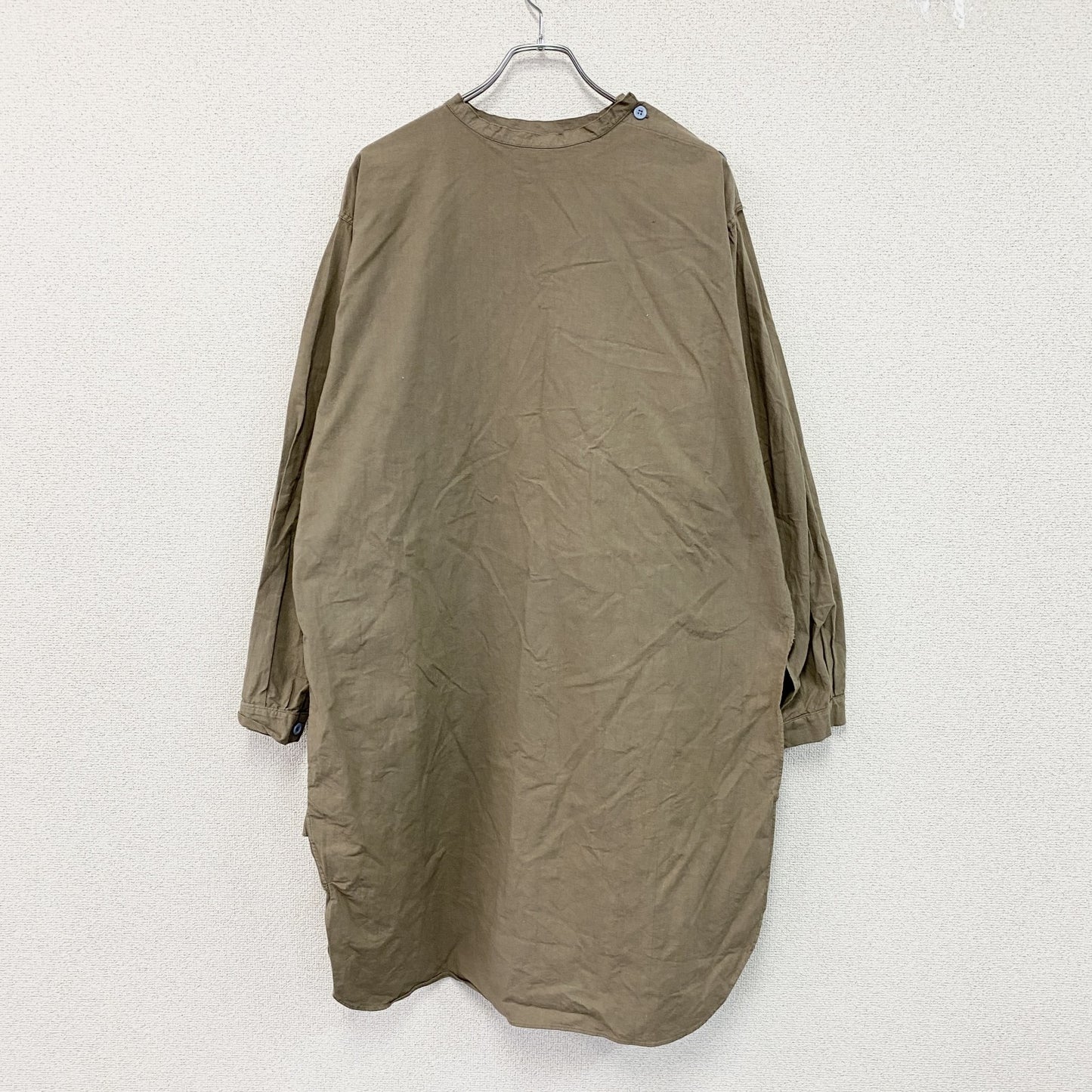 ～80s　ルーマニア軍　スリーピングシャツ　ミリタリー　ヴィンテージ　茶色　ブラウン