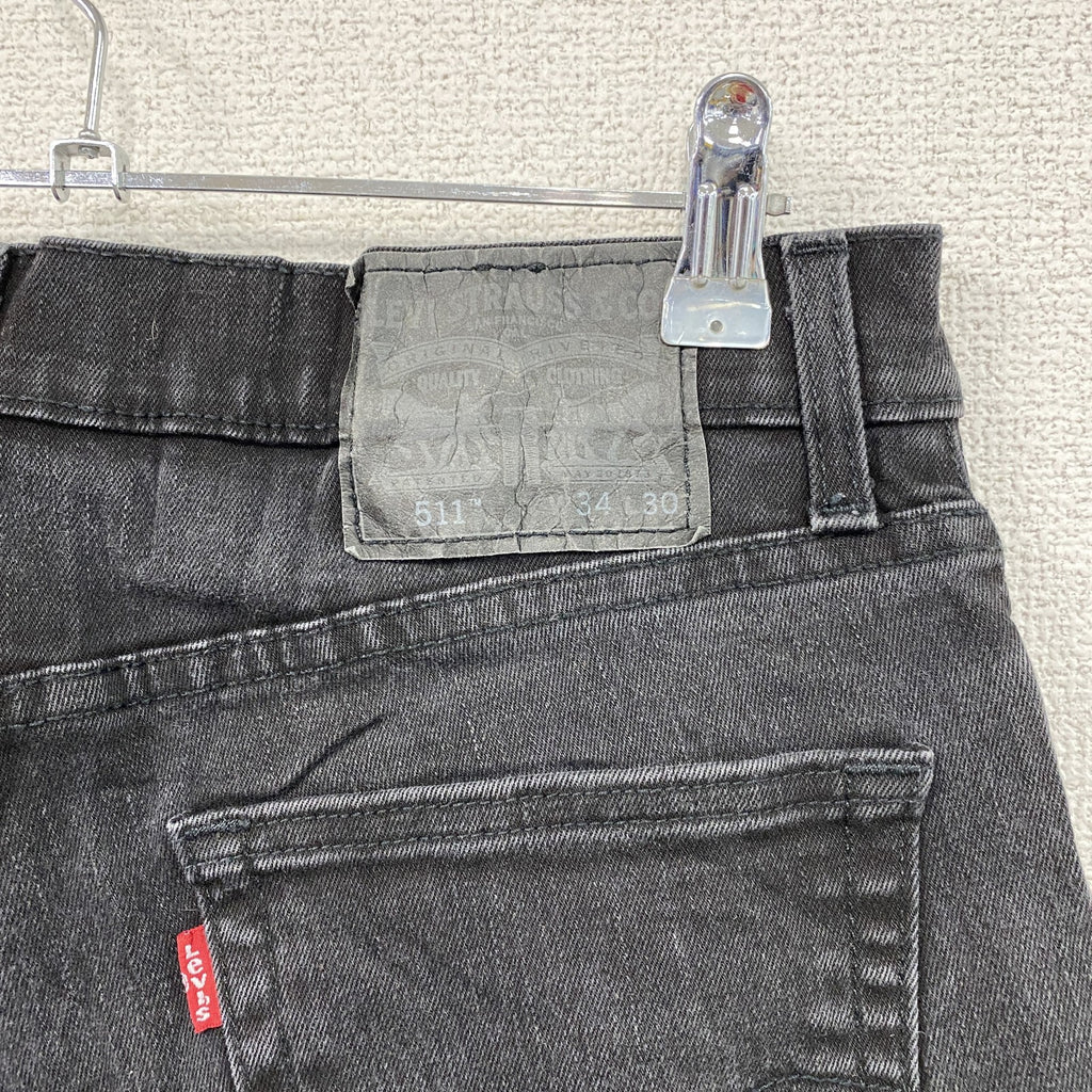 Levi’ｓ　リーバイス　511　デニムパンツ/ジーンズ　ジップフライ　黒　ブラック　W34サイズ