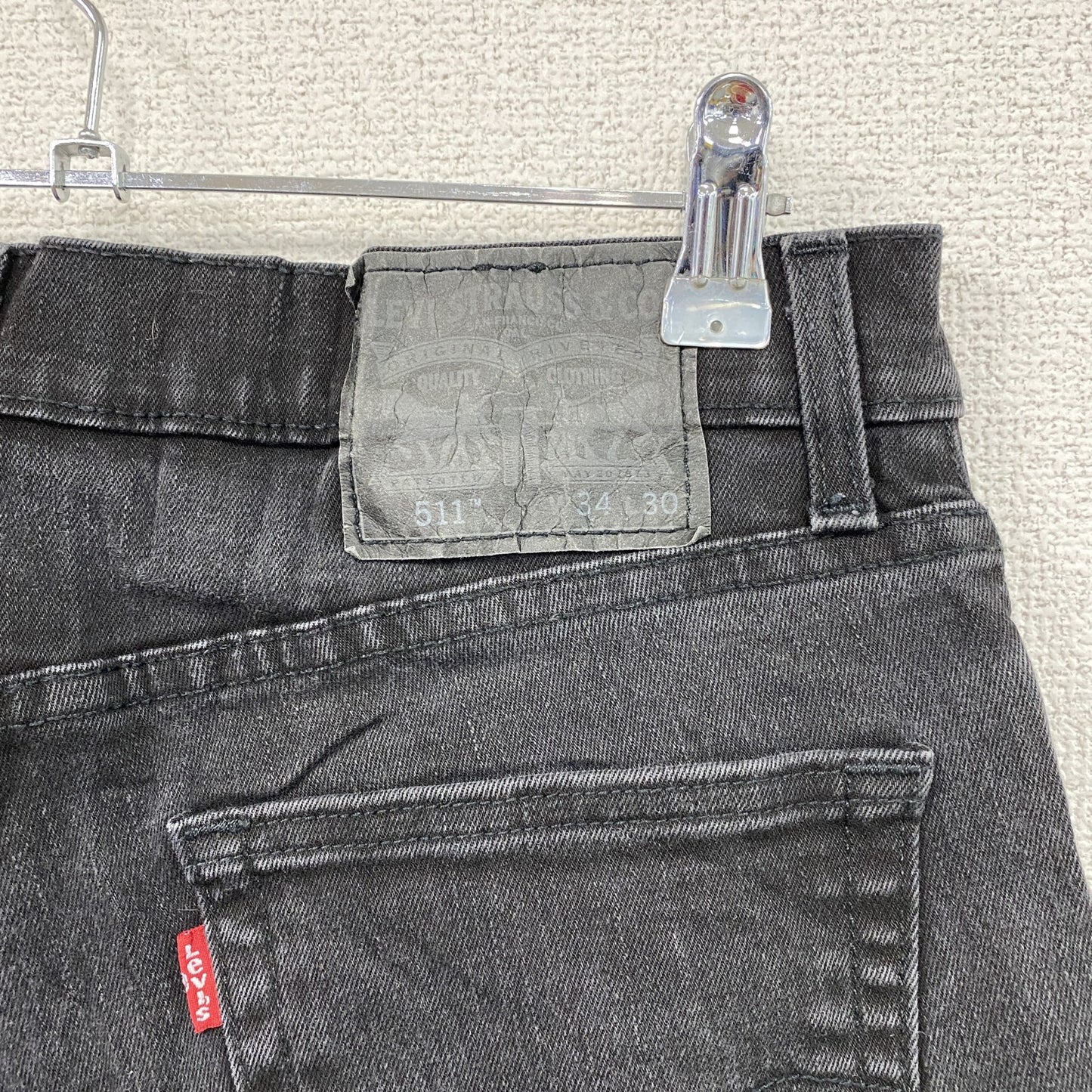 Levi’ｓ　リーバイス　511　デニムパンツ/ジーンズ　ジップフライ　黒　ブラック　W34サイズ