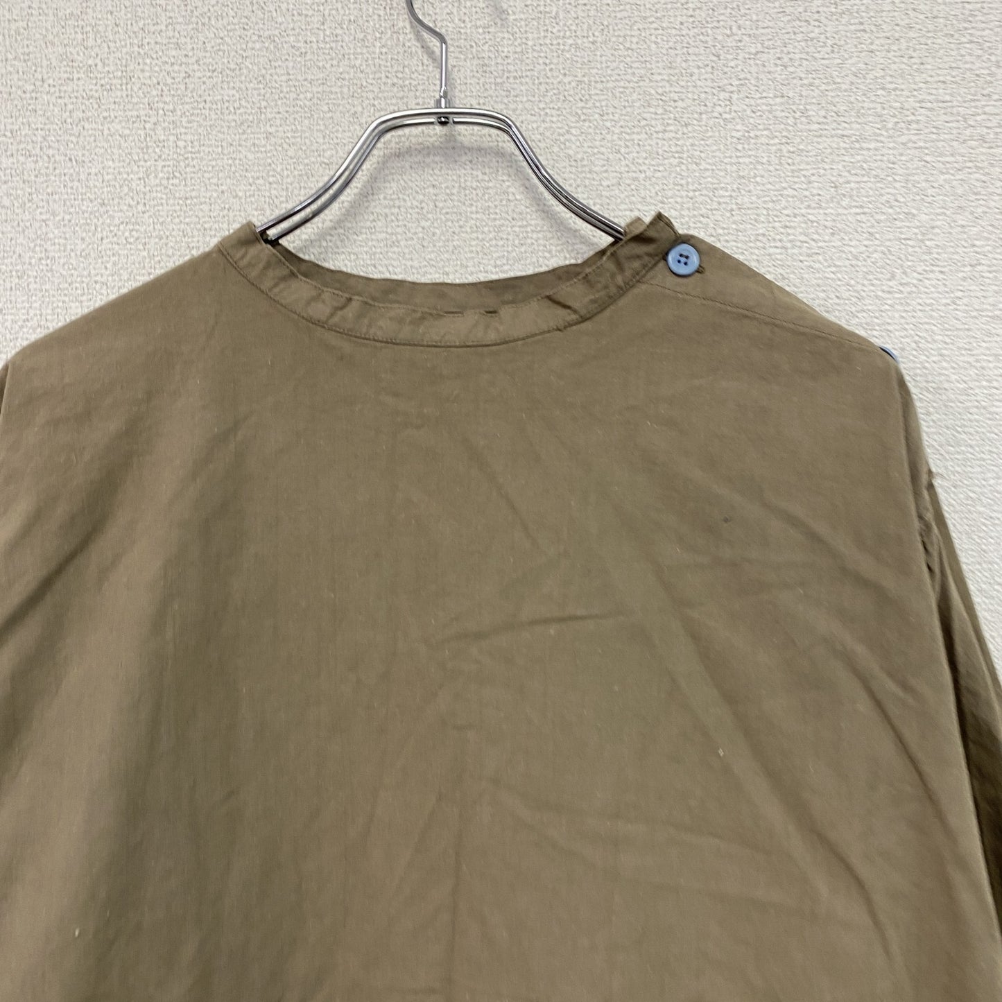 ～80s　ルーマニア軍　スリーピングシャツ　ミリタリー　ヴィンテージ　茶色　ブラウン