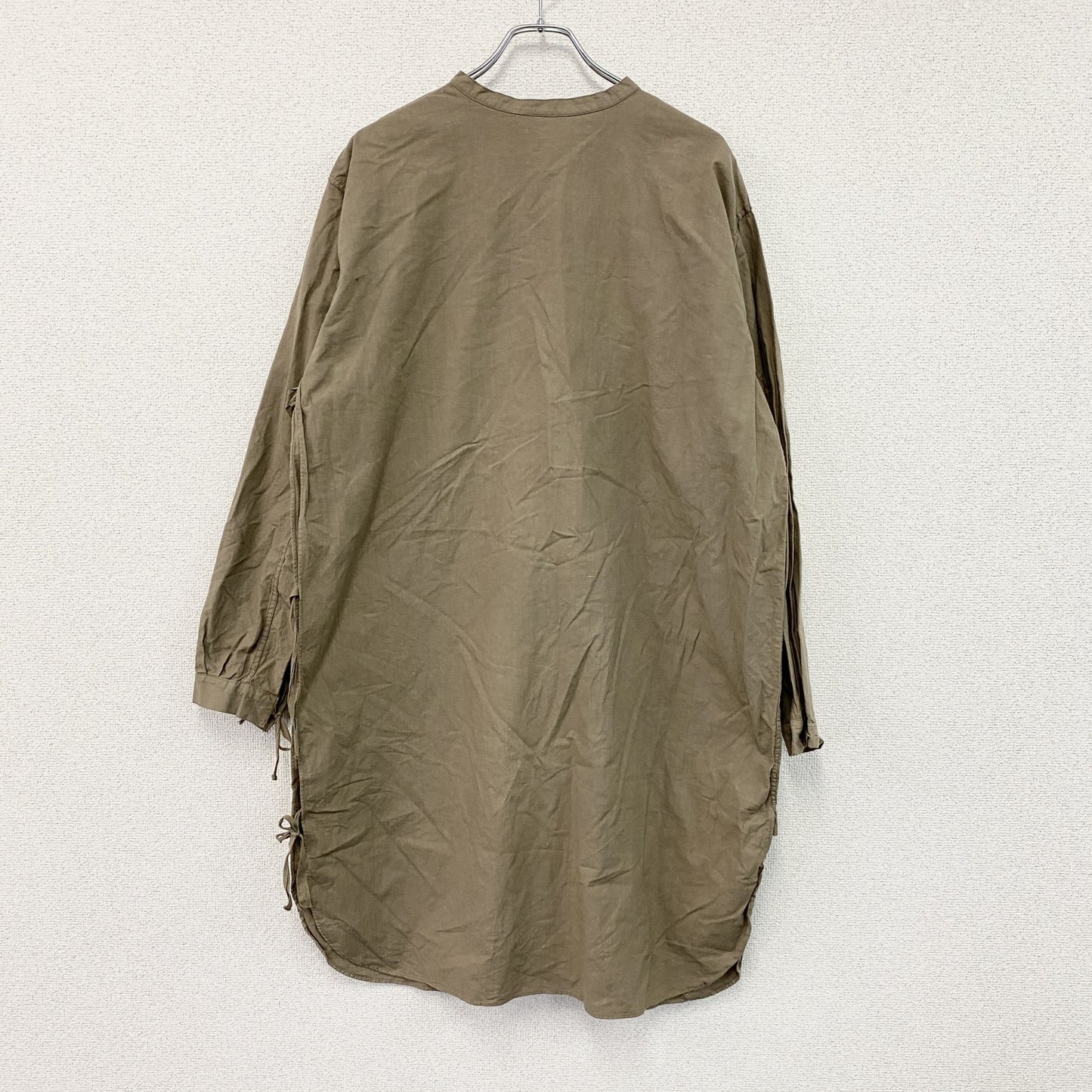 ～80s　ルーマニア軍　スリーピングシャツ　ミリタリー　ヴィンテージ　茶色　ブラウン