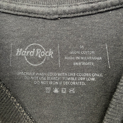古着 used　UNITY by Hard Rock　ハードロック　半袖プリントTシャツ　黒　ブラック　クルーネック　Mサイズ