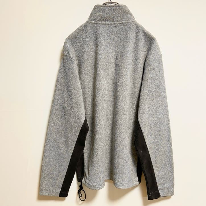 古着 used　OLDNAVY　オールドネイビー　長袖ロゴワッペンスウェット　ハーフジップトレーナー　グレー　秋冬服　Sサイズ