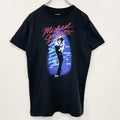 古着 used　Michael Jackson マイケル ジャクソン　半袖ロゴプリントTシャツ　ブラック　黒　レトロ　Mサイズ