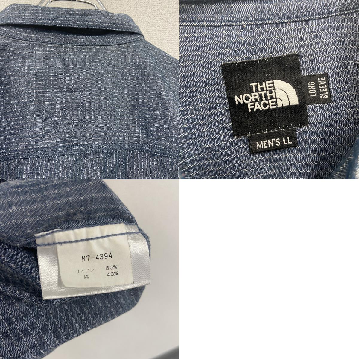 THE NORTH FACE　ザ・ノースフェイス　長袖シャツ　紺　ネイビー　Mサイズ