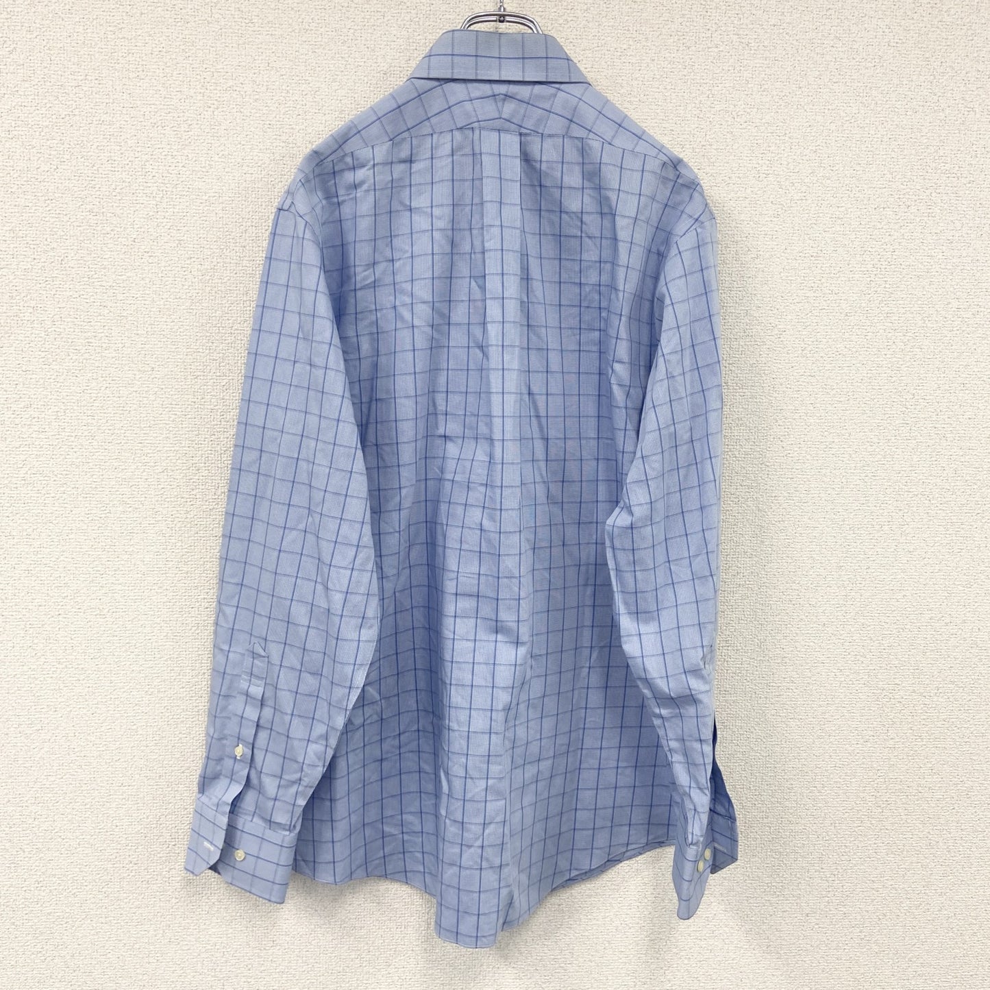 Brooks Brothers　ブルックスブラザーズ　長袖シャツ　チェック柄　水色　ライトブルー