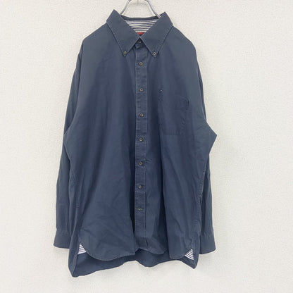 TOMMY HILFIGER　トミーヒルフィガー　長袖ボタンダウンシャツ　紺　ネイビー　2XLサイズ