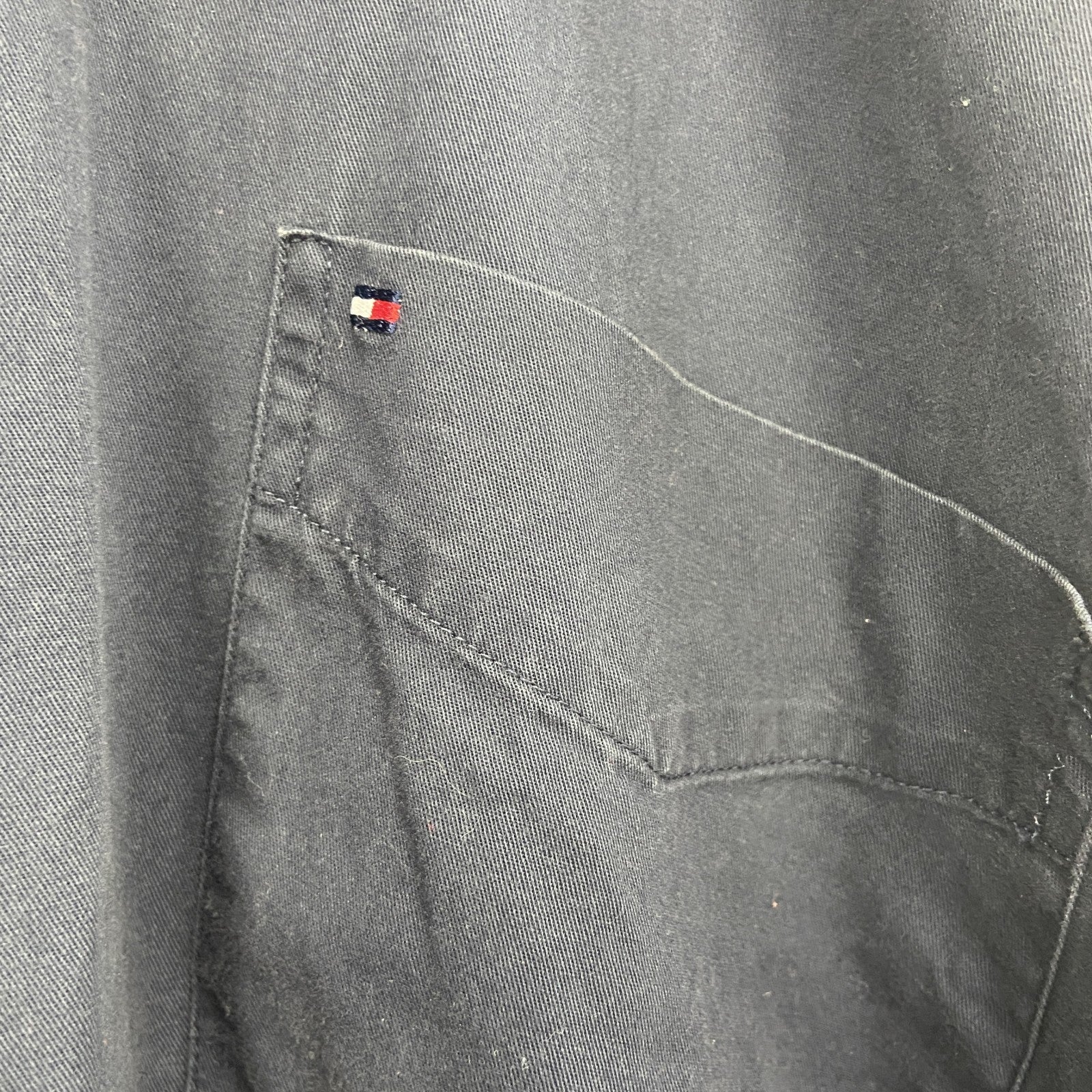 TOMMY HILFIGER　トミーヒルフィガー　長袖ボタンダウンシャツ　紺　ネイビー　2XLサイズ