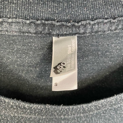 古着 used　半袖バンドプリントTシャツ　Handsome Furs　レトロデザイン　クルーネック　ダークグレー　Sサイズ