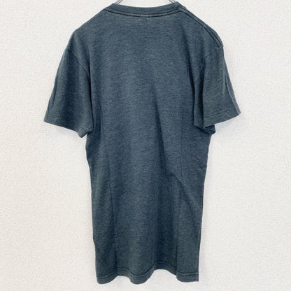 古着 used　半袖バンドプリントTシャツ　Handsome Furs　レトロデザイン　クルーネック　ダークグレー　Sサイズ