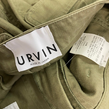 URVIN　アービン　コットンベイカーパンツ　デカポケット　無地　カーキ　Mサイズ