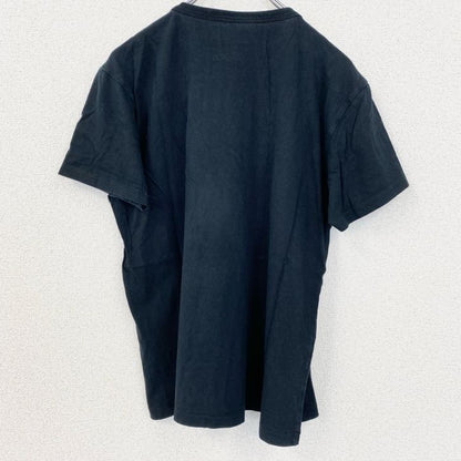 古着 used　半袖プリントTシャツ　レトロデザイン　クルーネック　警官　ポリス　POLICE　黒　ブラック　Mサイズ