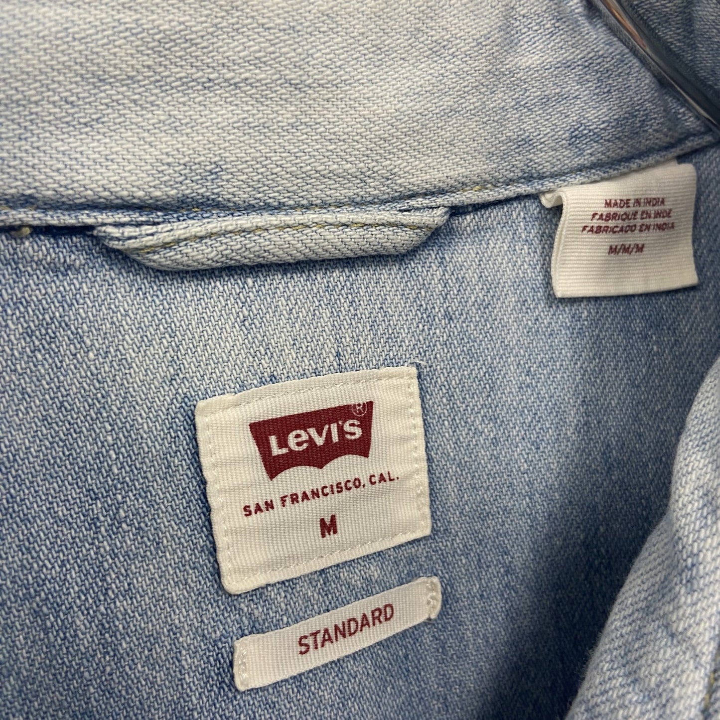 Levi's　リーバイス　長袖デニムシャツ　インディゴブルー　Mサイズ