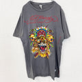古着 used　Ed Hardy　エドハーディー　半袖プリントTシャツ　寅年　クルーネック　レトロデザイン　グレー　XXLサイズ