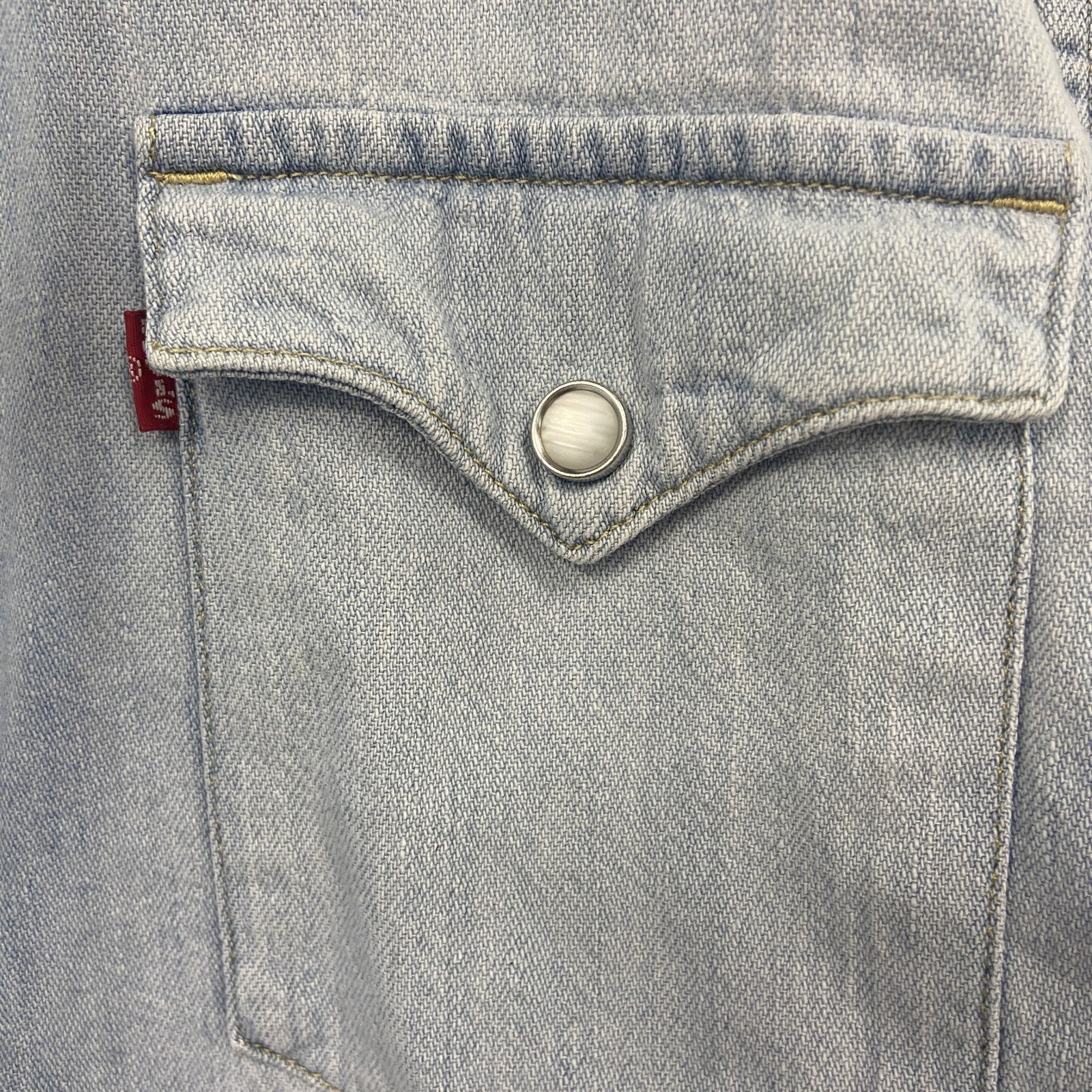 Levi's　リーバイス　長袖デニムシャツ　インディゴブルー　Mサイズ