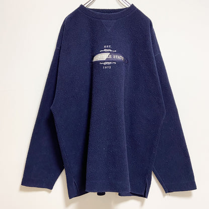 ～90s　GEAR FOR SPORTS　フリースプルオーバー　グレンビル州立大学　ネイビー　紺　2XLサイズ