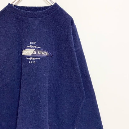～90s　GEAR FOR SPORTS　フリースプルオーバー　グレンビル州立大学　ネイビー　紺　2XLサイズ