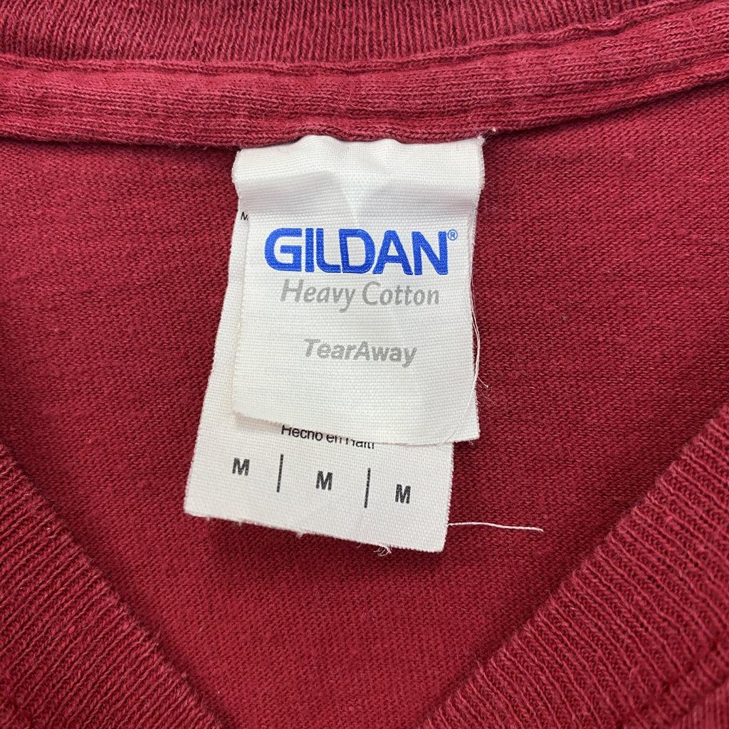 GILDAN　ギルダン　半袖プリントTシャツ　FCA　アーチプリント　十字架　赤　レッド　Mサイズ