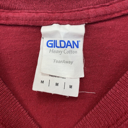 GILDAN　ギルダン　半袖プリントTシャツ　FCA　アーチプリント　十字架　赤　レッド　Mサイズ