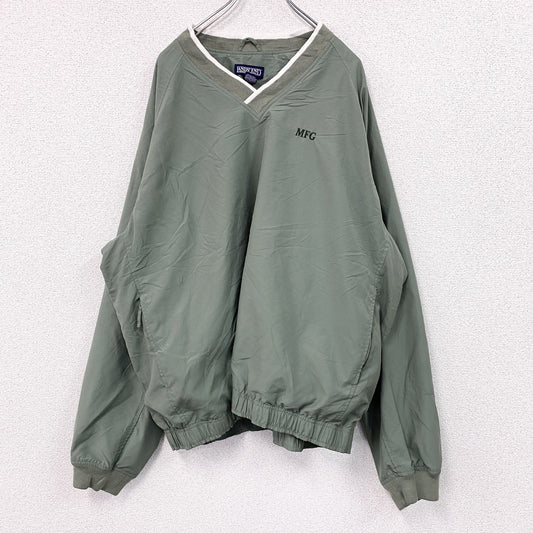 ～00s　LANDS’END　ランズエンド　プルオーバージャケット　ヴィンテージ　緑　グリーン　XLサイズ
