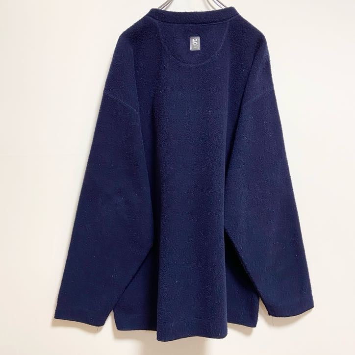 ～90s　GEAR FOR SPORTS　フリースプルオーバー　グレンビル州立大学　ネイビー　紺　2XLサイズ