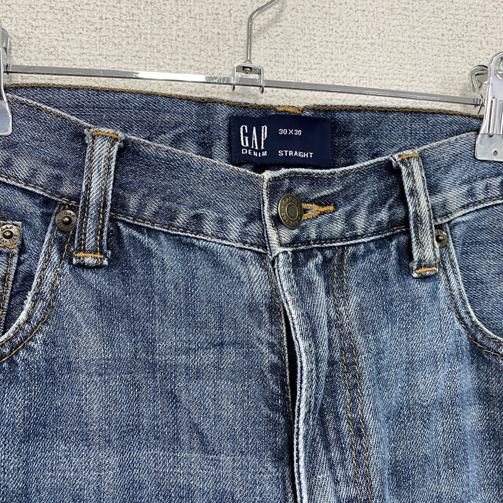 GAP　ギャップ　デニムパンツ/ジーンズ　ジップフライ　縦落ち　インディゴ　30サイズ