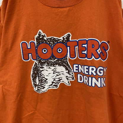 DELTA　HOOTERS　フーターズ　半袖プリントTシャツ　企業T　オレンジ　Lサイズ