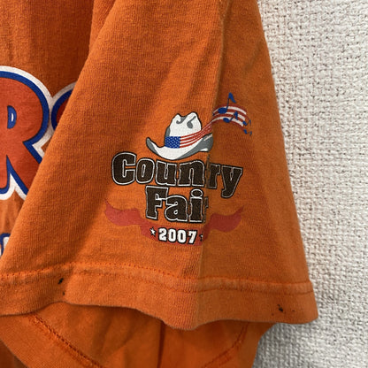 DELTA　HOOTERS　フーターズ　半袖プリントTシャツ　企業T　オレンジ　Lサイズ