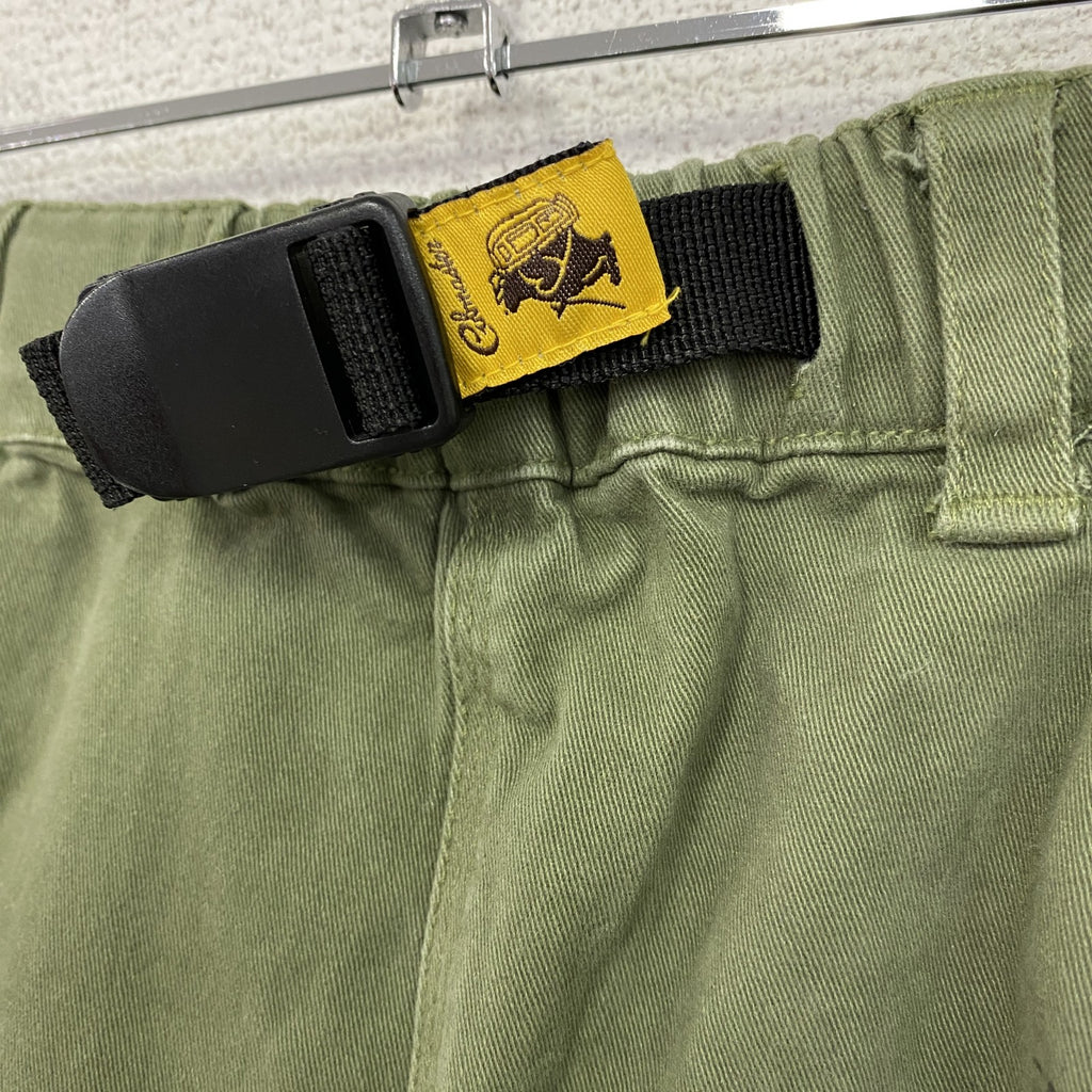 COBMASTER　コブマスター　ハーフペインターパンツ/ショートパンツ　ジップポケット　フェード　ワンポイント　カーキ　40サイズ